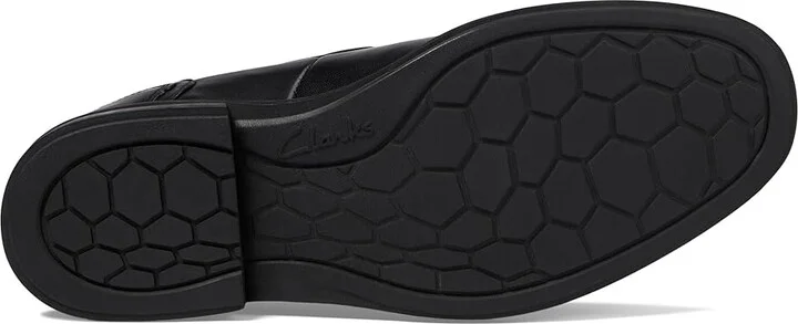 Clarks Un Hugh Step Men's Shoes Black Leather : 10 D - Medium - Image 3