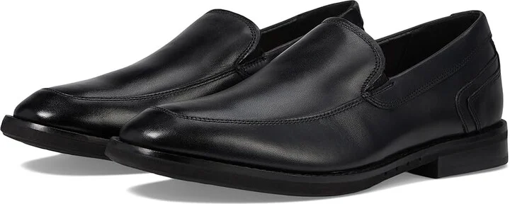 Clarks Un Hugh Step Men's Shoes Black Leather : 10 D - Medium