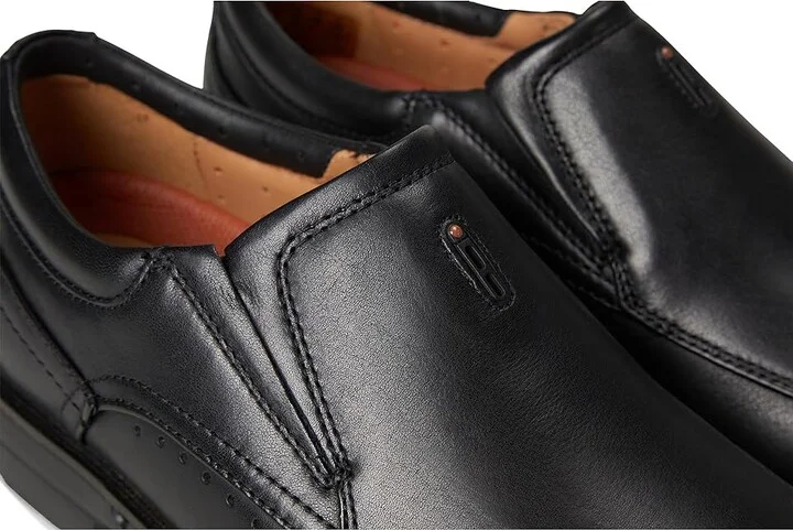 Clarks Un Kendric Go Men's Lace Up Wing Tip Shoes Black Leather : 10.5 EE - Wide - Image 7