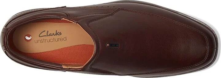 Clarks Un Kendric Go Men's Lace Up Wing Tip Shoes Mahogany Leather : 14 D - Medium - Image 2