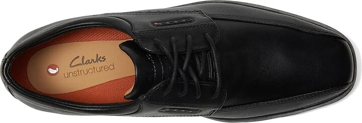 Clarks Un Kendric Way Men's Lace Up Wing Tip Shoes Black Leather : 10.5 EE - Wide - Image 2