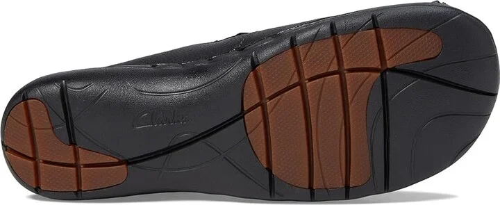 Clarks Un Loop Strap Women's Flat Shoes Black Leather : 9.5 B - Medium - Image 3