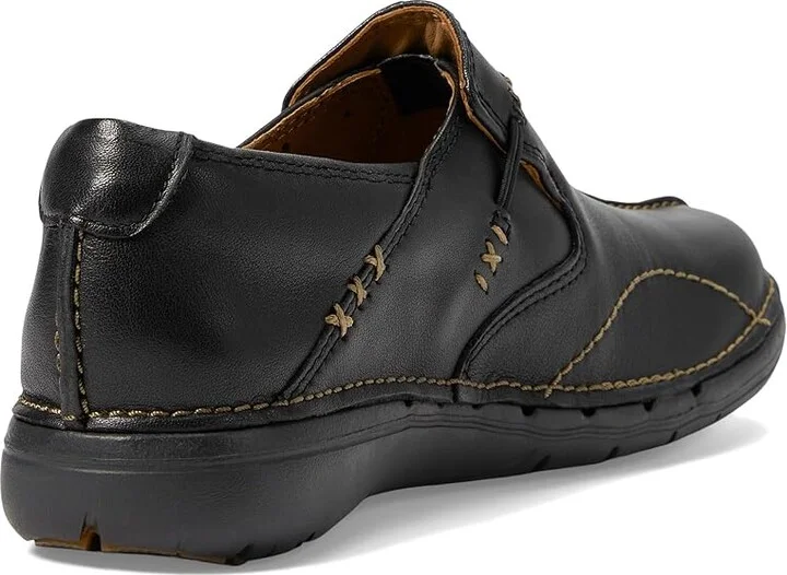 Clarks Un.loop Women's Slip on Shoes Black Leather : 5 B - Medium, Full Grain leather - Image 5