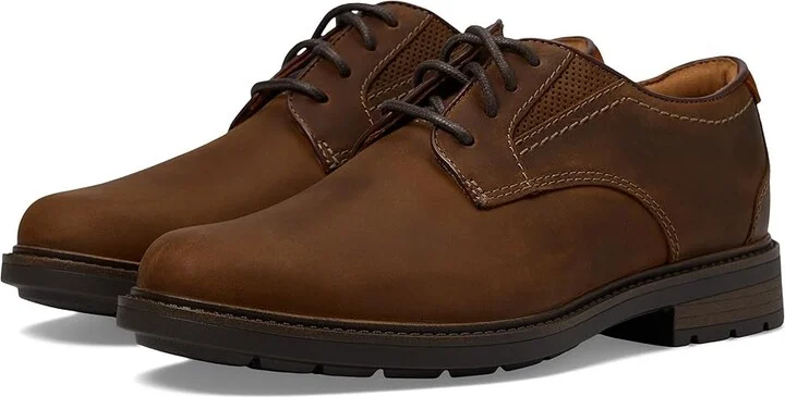 Clarks Un Shire Low Men's Lace-up Boots Beeswax Leather : 7.5 EE - Wide