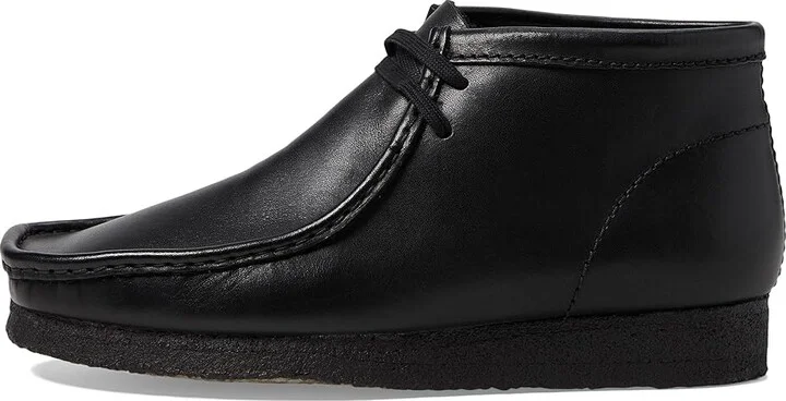 Clarks Wallabee Boot Men's Lace-up Boots Black Leather : 7 D - Medium, Leather/Suede - Image 6