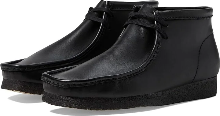 Clarks Wallabee Boot Men's Lace-up Boots Black Leather : 7 D - Medium, Leather/Suede