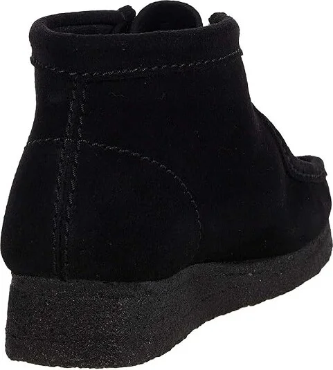 Clarks Wallabee Boot Women's Boots Black Suede 1 : 6 B - Medium, Leather - Image 4