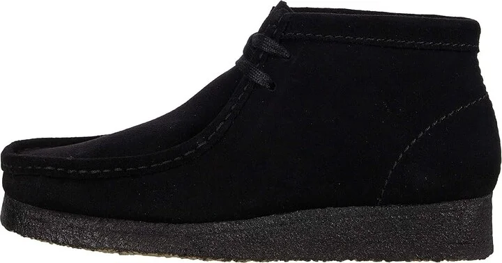 Clarks Wallabee Boot Women's Boots Black Suede 1 : 6 B - Medium, Leather - Image 6