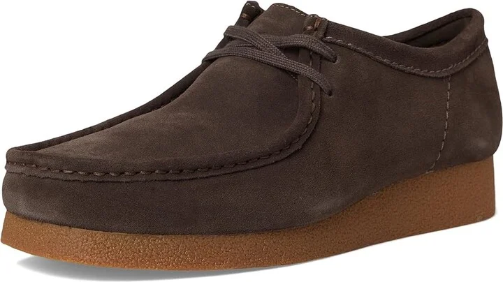 Clarks Wallabee EVO Men's Lace-up Boots Dark Brown Suede : 8.5 D - Medium - Image 5