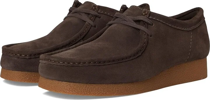 Clarks Wallabee EVO Men's Lace-up Boots Dark Brown Suede : 8.5 D - Medium