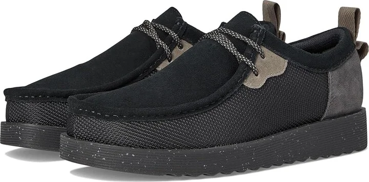 Clarks Wallabee Future 2 Lo Men's Lace-up Boots Black Combi Suede : 7 D - Medium