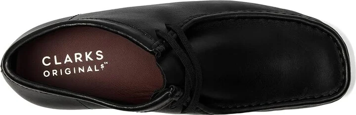Clarks Wallabee Men's Shoes Black Leather 1 : 10 D - Medium - Image 2