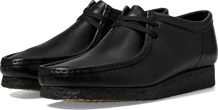 Clarks Wallabee Men's Shoes Black Leather 1 : 10 D - Medium