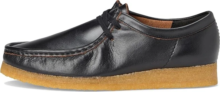 Clarks Wallabee Men's Shoes Black Smooth : 10 D - Medium, Leather/Suede - Image 6