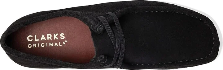 Clarks Wallabee Men's Shoes Black Suede : 7 D - Medium, Leather/Suede - Image 2