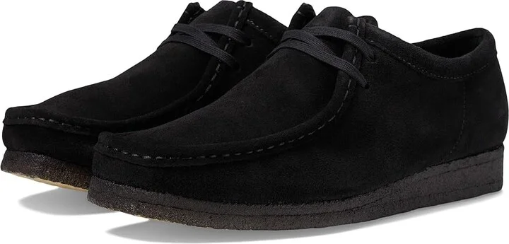 Clarks Wallabee Men's Shoes Black Suede : 7 D - Medium, Leather/Suede