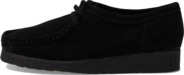 Clarks Wallabee Women's Lace up casual Shoes Black Suede 2 : 5.5 B - Medium, Leather - Image 6