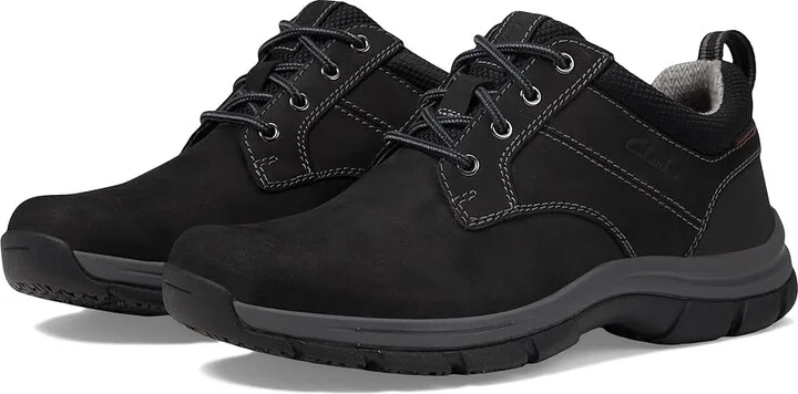 Clarks Walpath Low Men's Lace-up Boots Black Leather : 12 EE - Wide