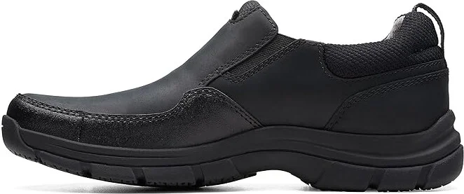 Clarks Walpath Step Men's Lace-up Boots Black Leather : 8 D - Medium, Leather/Rubber - Image 4