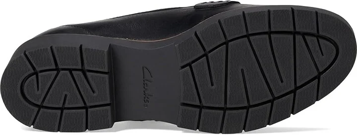 Clarks Westlynn Ayla Women's Flat Shoes Black Leather : 6.5 D - Wide - Image 3