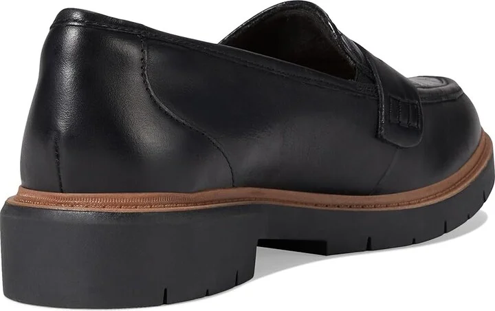 Clarks Westlynn Ayla Women's Flat Shoes Black Leather : 6.5 D - Wide - Image 4