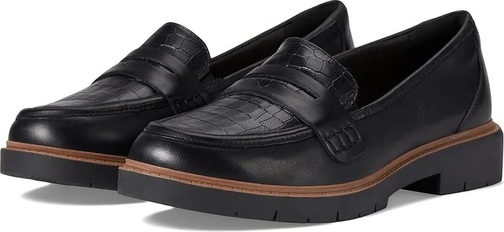 Clarks Westlynn Ayla Women's Flat Shoes Black Leather : 6.5 D - Wide