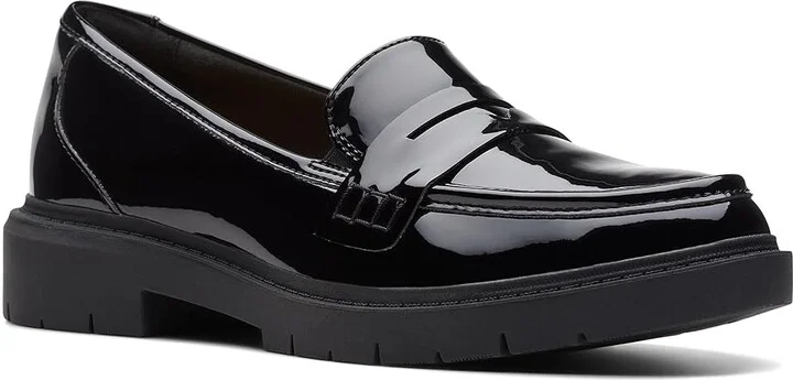 Clarks Westlynn Ayla Women's Flat Shoes Black Patent : 5 B - Medium, Leather