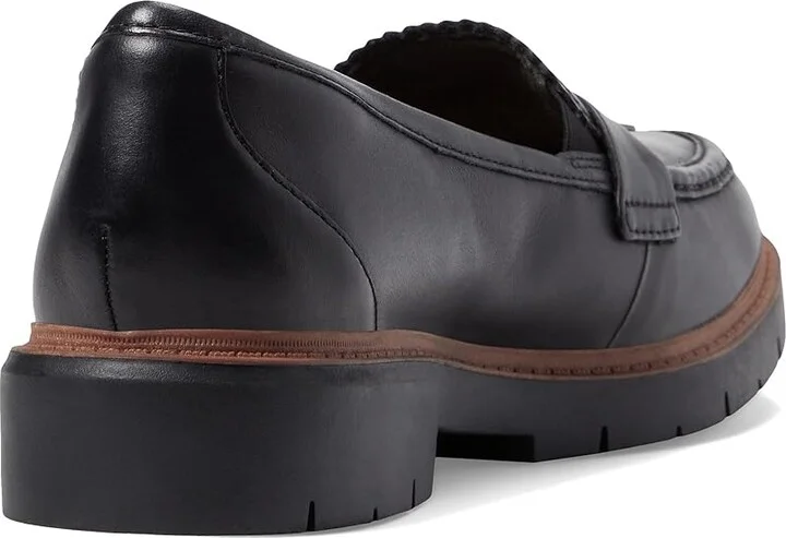 Clarks Westlynn Bella Women's Flat Shoes Black Leather : 8 D - Wide - Image 4