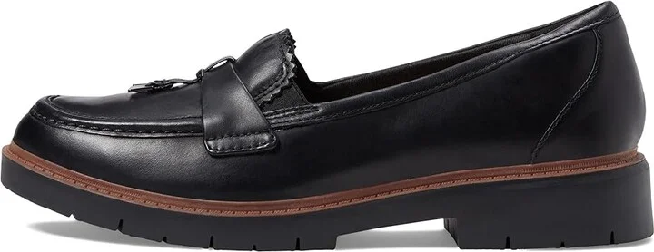 Clarks Westlynn Bella Women's Flat Shoes Black Leather : 8 D - Wide - Image 6
