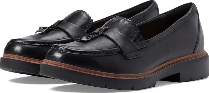 Clarks Westlynn Bella Women's Flat Shoes Black Leather : 8 D - Wide