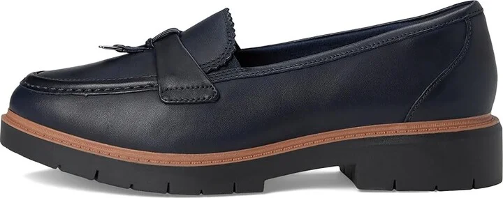 Clarks Westlynn Bella Women's Flat Shoes Navy Leather : 6.5 B - Medium - Image 6