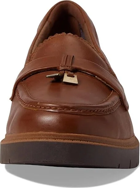Clarks Westlynn Bella Women's Flat Shoes Tan Leather : 9.5 B - Medium - Image 5