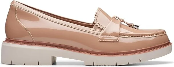 Clarks Westlynn Bella Women's Flat Shoes Warm Beige Synthetic : 7 B - Medium, Leather - Image 6