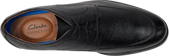 Clarks Whiddon Apron Men's Lace Up Wing Tip Shoes Black Tumbled : 8 D - Medium, Leather - Image 2