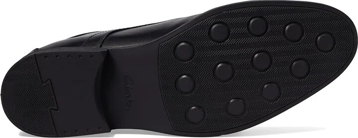 Clarks Whiddon Cap Men's Shoes Black Leather : 7.5 D - Medium - Image 3