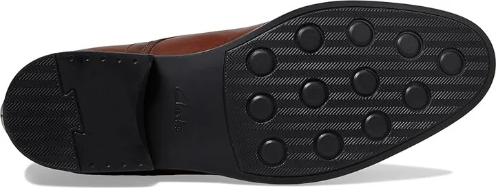 Clarks Whiddon Cap Men's Shoes Mahogany Leather : 10 EE - Wide - Image 3
