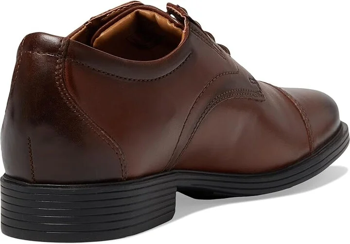 Clarks Whiddon Cap Men's Shoes Mahogany Leather : 10 EE - Wide - Image 4