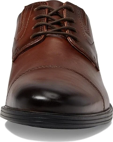 Clarks Whiddon Cap Men's Shoes Mahogany Leather : 10 EE - Wide - Image 5