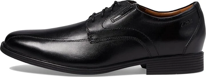 Clarks Whiddon Pace Men's Shoes Black Leather : 7 D - Medium - Image 6