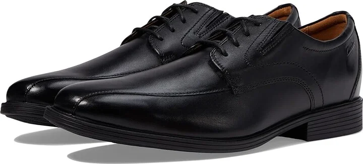 Clarks Whiddon Pace Men's Shoes Black Leather : 7 D - Medium
