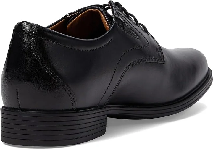 Clarks Whiddon Plain Men's Shoes Black Leather : 7 D - Medium - Image 4