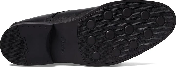 Clarks Whiddon Step Men's Shoes Black Leather : 7 D - Medium - Image 3