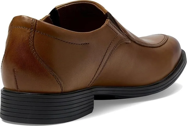 Clarks Whiddon Step Men's Shoes Dark Tan Leather : 7 D - Medium - Image 4