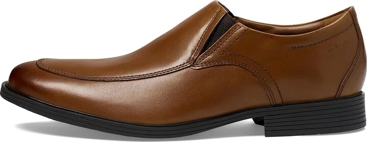 Clarks Whiddon Step Men's Shoes Dark Tan Leather : 7 D - Medium - Image 6