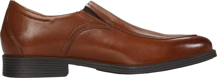 Clarks Whiddon Step Men's Shoes Dark Tan Leather : 7 D - Medium - Image 7