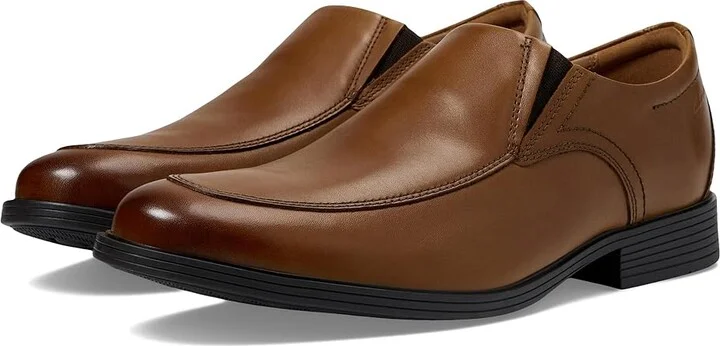 Clarks Whiddon Step Men's Shoes Dark Tan Leather : 7 D - Medium
