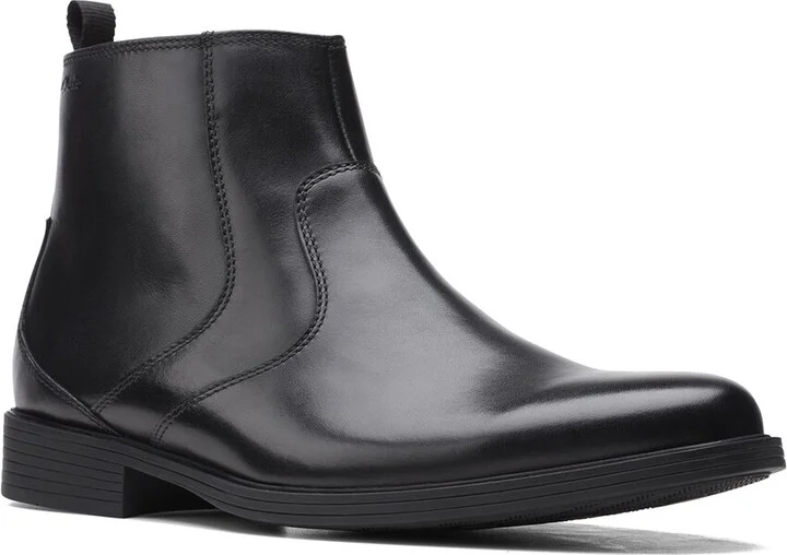 Clarks Whiddon Zip Leather Boot