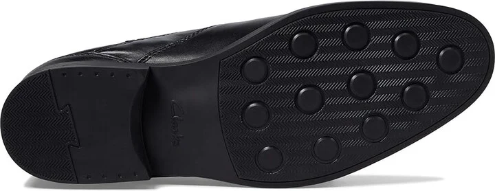 Clarks Whiddon Zip Men's Shoes Waterproof Black Leather : 10 D - Medium - Image 3