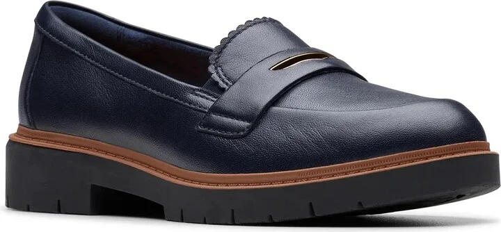 Navy Leather