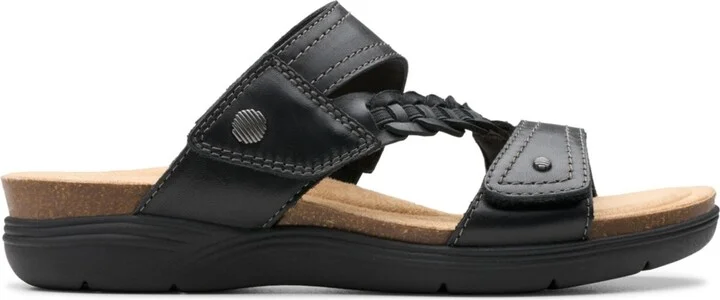 Clarks Women's April Raelyn Slip On Flat Sandals - Image 2